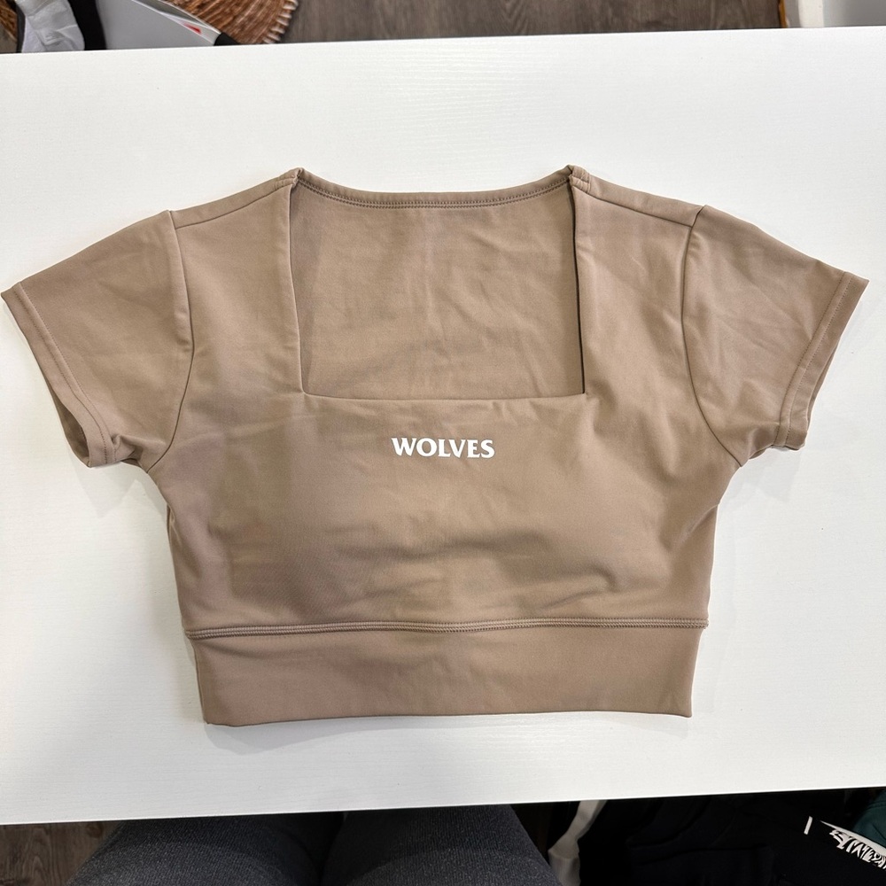 Women's Tan Crop Top